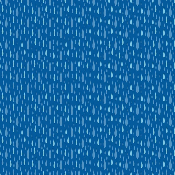 Gotas de lluvia sin costura patrón vector — Vector de stock