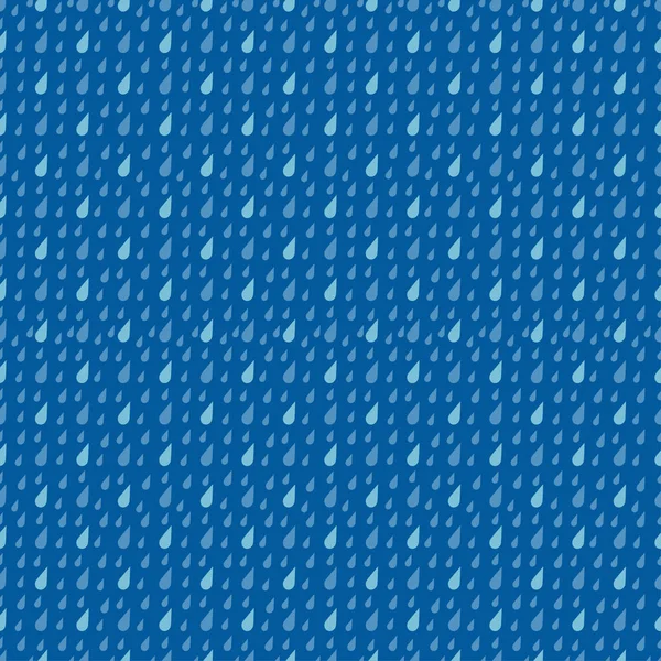 Pluie gouttes sans couture motif vecteur — Image vectorielle