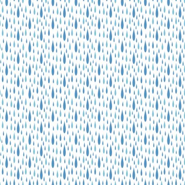 Dikişsiz desen vektör yağmur damlaları