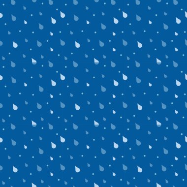 Dikişsiz desen vektör yağmur damlaları