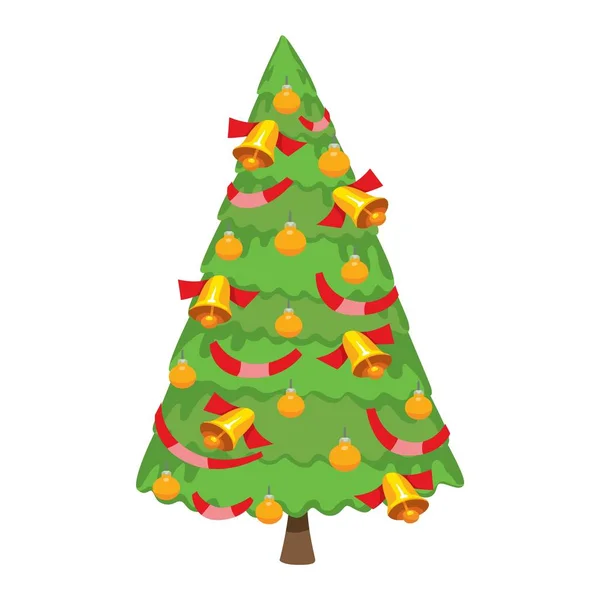 Weihnachtsbaumvektor. — Stockvektor