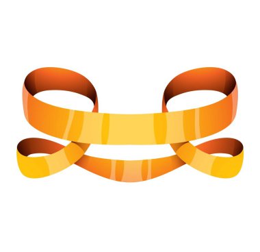 Altın şerit vektör çizim