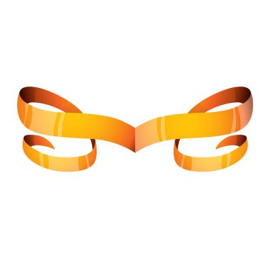 Altın şerit vektör çizim