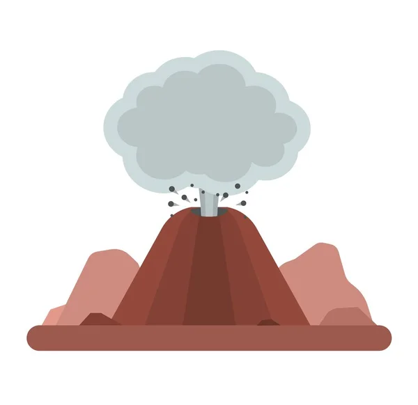 Εικονογράφηση διάνυσμα ηφαίστειο. — Διανυσματικό Αρχείο