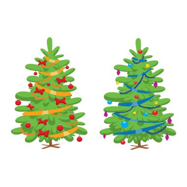 Noel ağacı vektör set