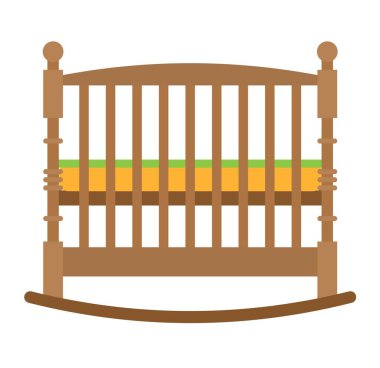 Uyuyan yatak vektör.