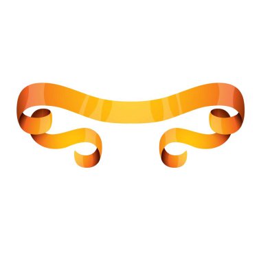 Altın şerit vektör çizim