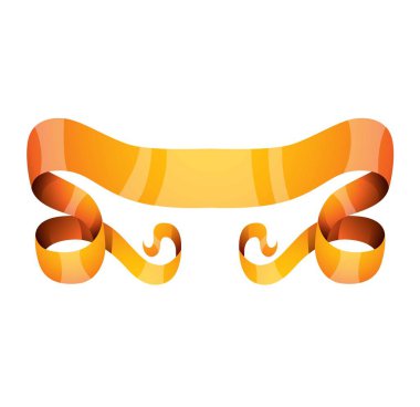 Altın şerit vektör çizim