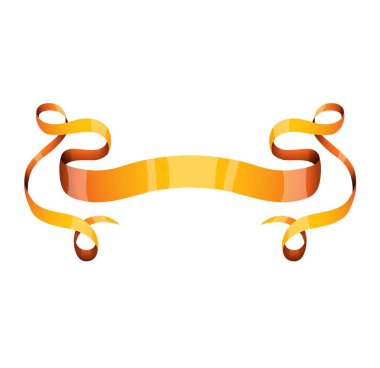 Altın şerit vektör çizim