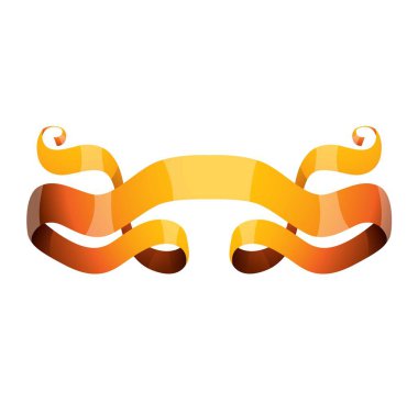 Altın şerit vektör çizim