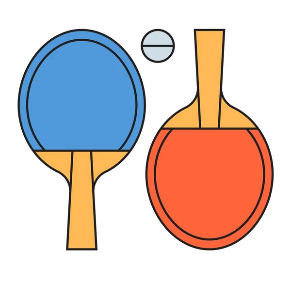 Tenis de mesa ping pong vector ilustración — Archivo Imágenes Vectoriales