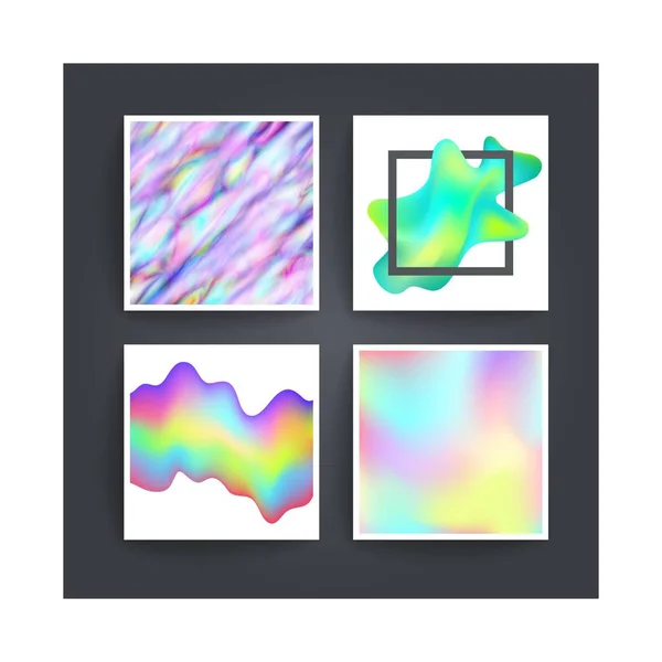 Fond abstrait vecteur holographique — Image vectorielle