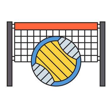 Spor takım Voleybol rozet vektör.