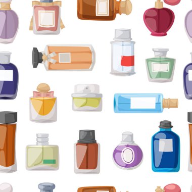 Parfüm glamour Dikişsiz desen vektör.