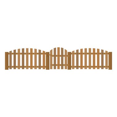 Fence isolated vector. clipart