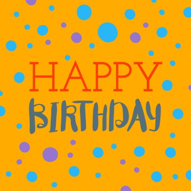 Güzel mutlu doğum günü davetiyesi vektör kartları.