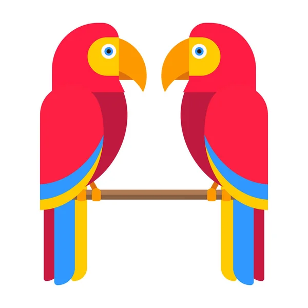 Cartoon parrot vector — Stock Vector