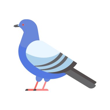 Vektör simge illüstrasyon karikatür tarzı kuş güvercin