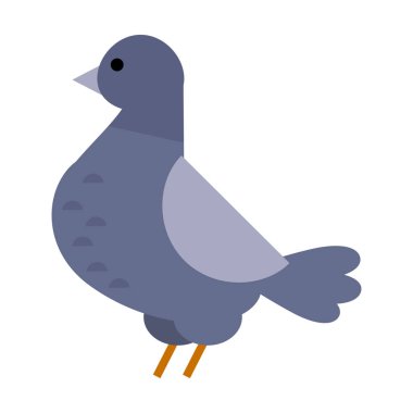 Vektör simge illüstrasyon karikatür tarzı kuş güvercin