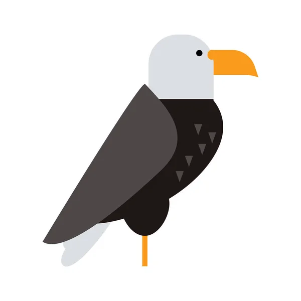 Águila raptor fauna aves vector . — Archivo Imágenes Vectoriales