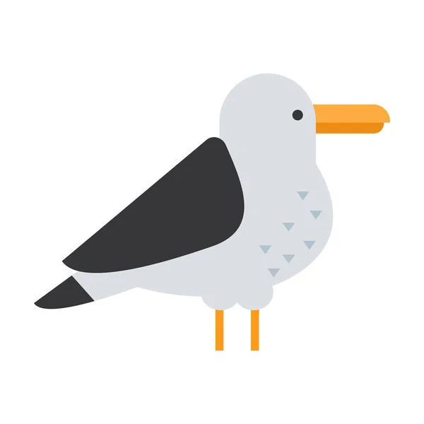Grand vecteur d'oiseaux de goéland — Image vectorielle