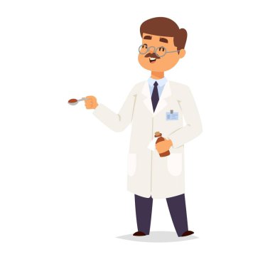 Doktor karakter vektör izole