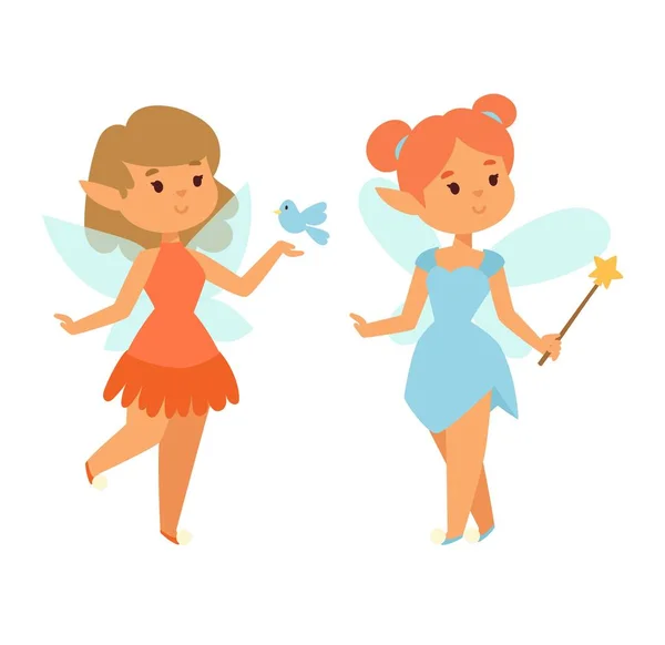 Fairies cartoon character vector. — Stock Vector