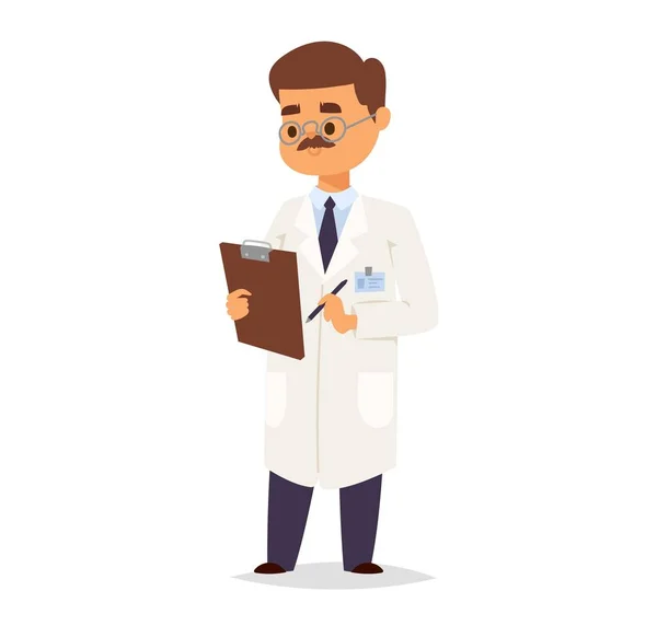 Doctor character vector isolated — Stock Vector