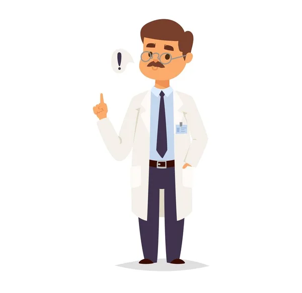 Doctor character vector isolated — Stock Vector