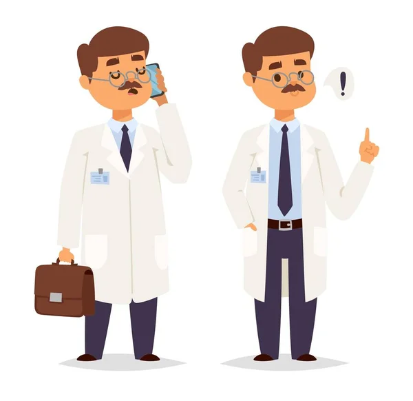 Doctor character vector isolated — Stock Vector