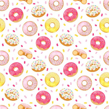 Çörek vektör seamless modeli