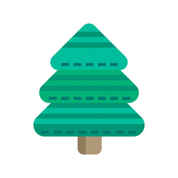 Kerstboom vuren vectorillustratie. — Stockvector