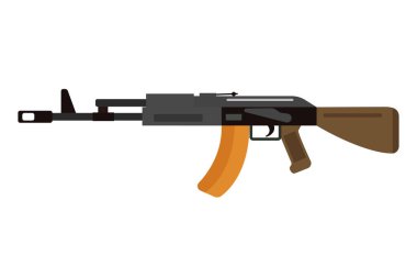 Vektör saldırı tüfeği simgesi.