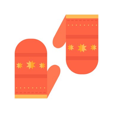 Noel mitten vektör çizim.