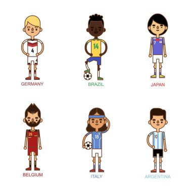 Vektör çizim Euro Cup futbol milli takımları