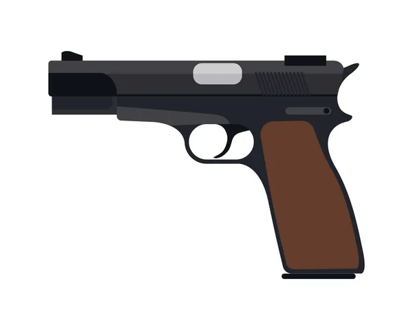 Vector icono pistola . — Archivo Imágenes Vectoriales