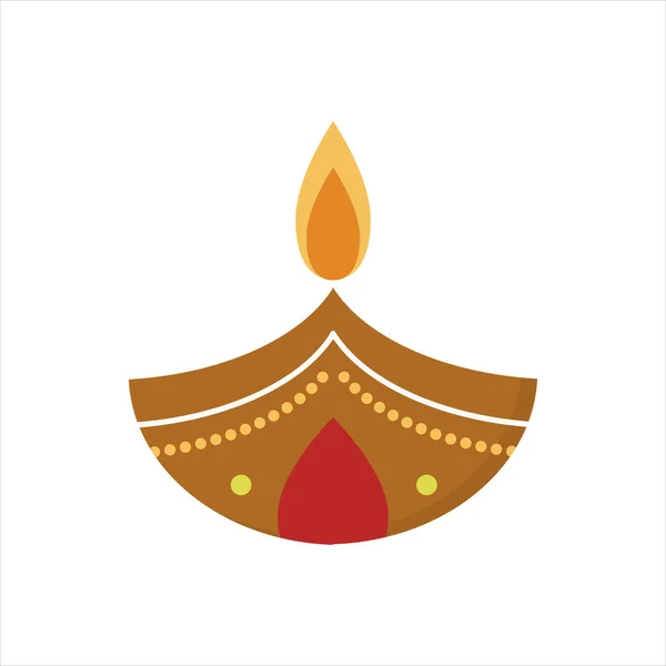Vektor Diwali Kerze. — Stockvektor