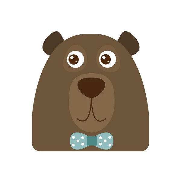 Wektor ilustrowany niedźwiedzia głowa. — Wektor stockowy