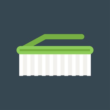 Temizlik fırça simge çalışma donanımları tasarlamak vektör.