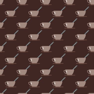 Kupası Dikişsiz desen vektör.