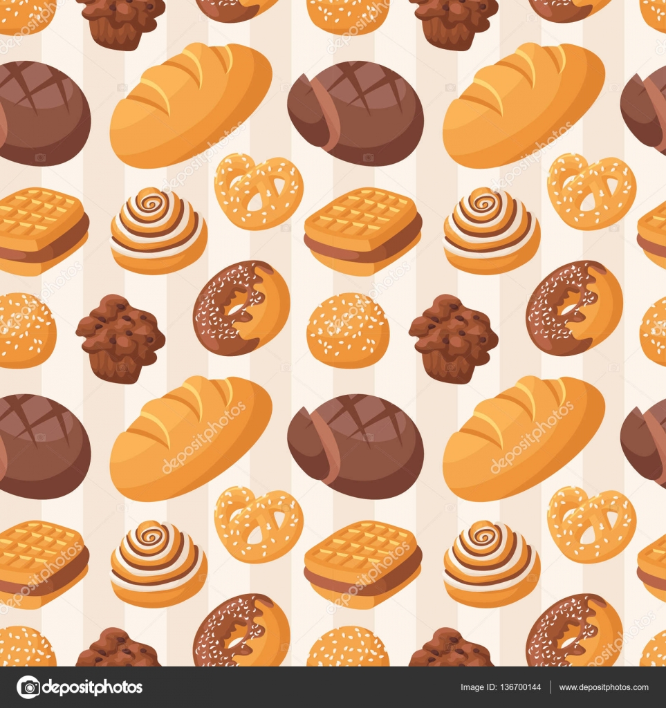 Bakery Seamless Pattern Vector Stock Vector C Adekvat