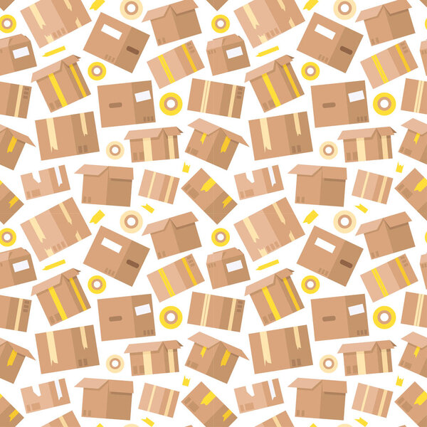 Перевозка коробки бесшовный шаблон контейнер хранения
.