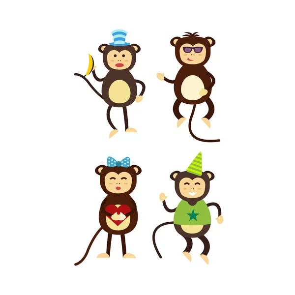 Vector monkey icon. — Stock Vector