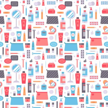 Kozmetik seamless modeli kozmetik sanat.