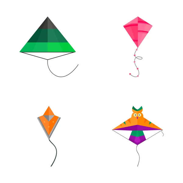 Kite pictogram vector. — Stockvector