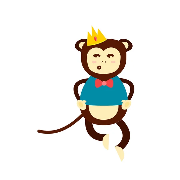 Monkey vektor illustration. — Stock vektor