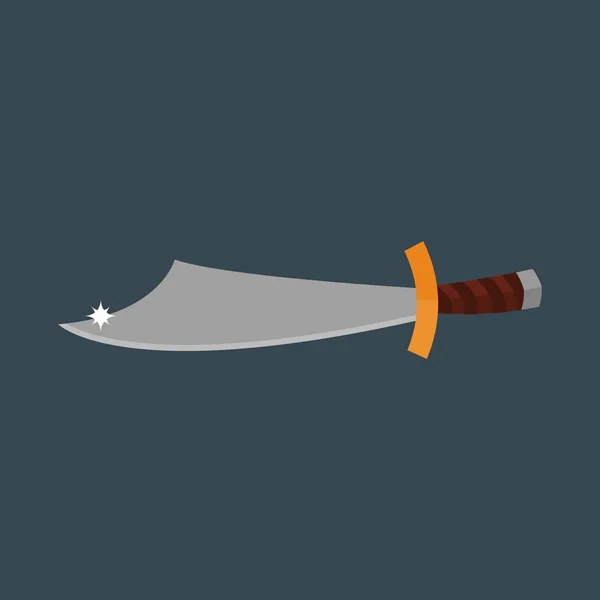 Illustration zum Vektor Messer Waffe. — Stockvektor