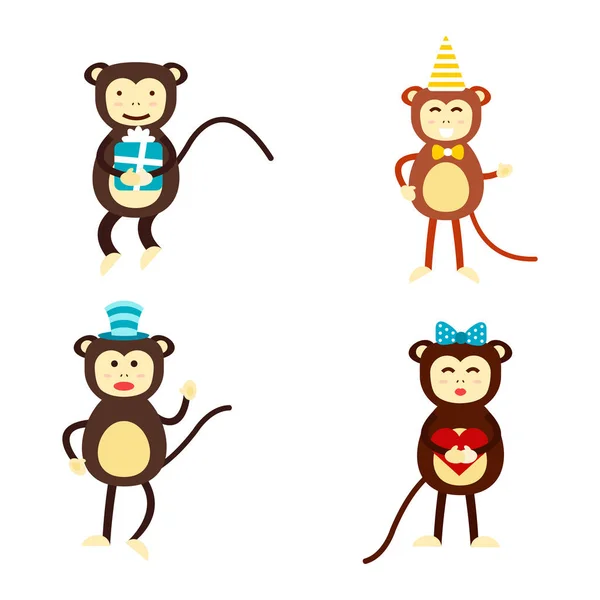 Monkey vector illustration. — Stock Vector