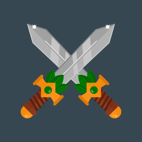 Ilustración del vector arma cuchillo . — Vector de stock