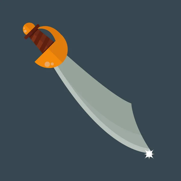 Ilustración del vector arma cuchillo . — Vector de stock